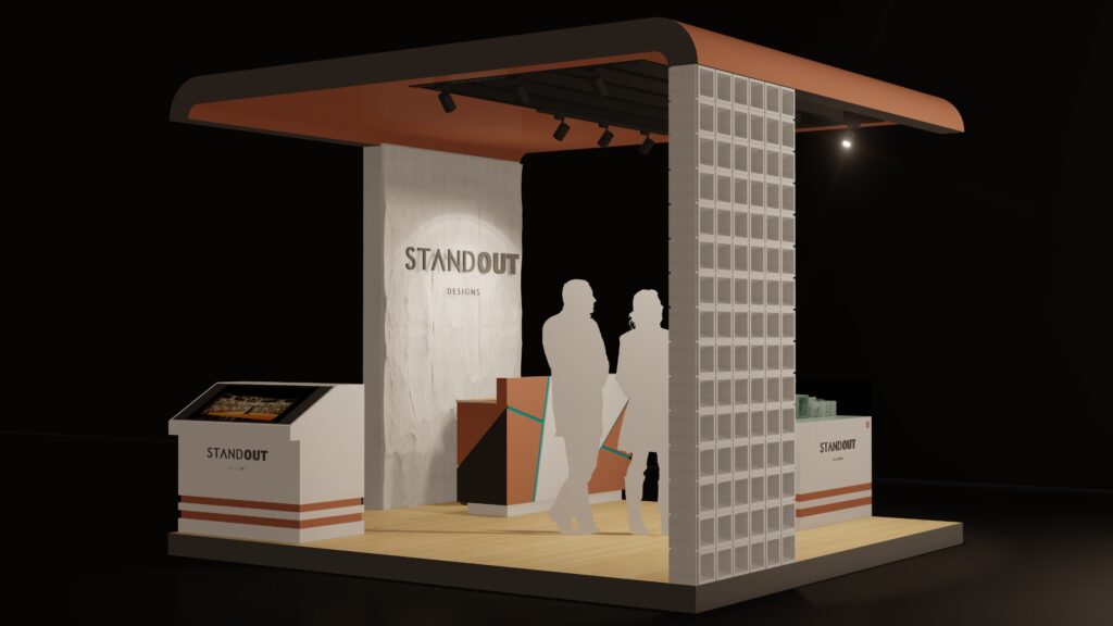 EXHIBIT STAND LEFT SIDE RENDER